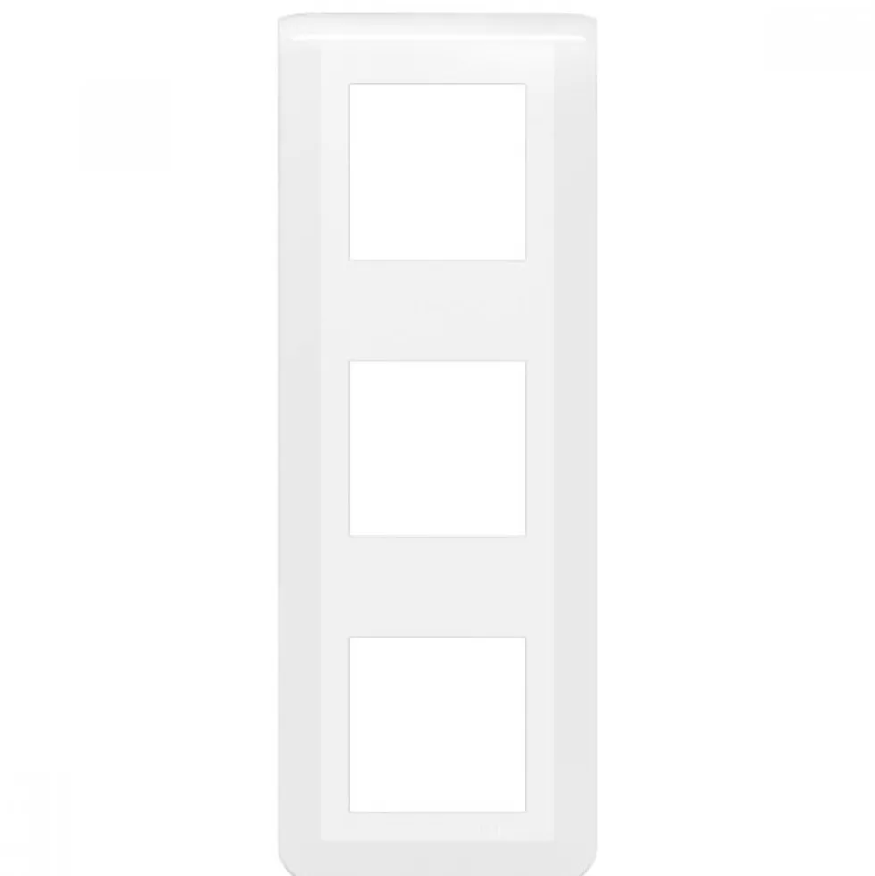Plaque décorative verticale Mosaic blanche - 3x2 modules LEGRAND