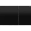 Plaque de commande de WC double volume en verre noir Visign for More 200 VIEGA