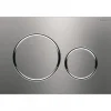 Plaque de commande double touche - Sigma 20 - inox brossé GEBERIT