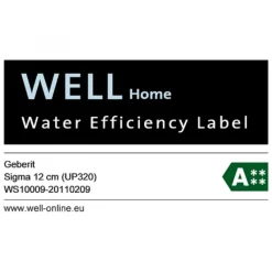 Plaque de commande double touche - Sigma 01 - chromé brillant GEBERIT