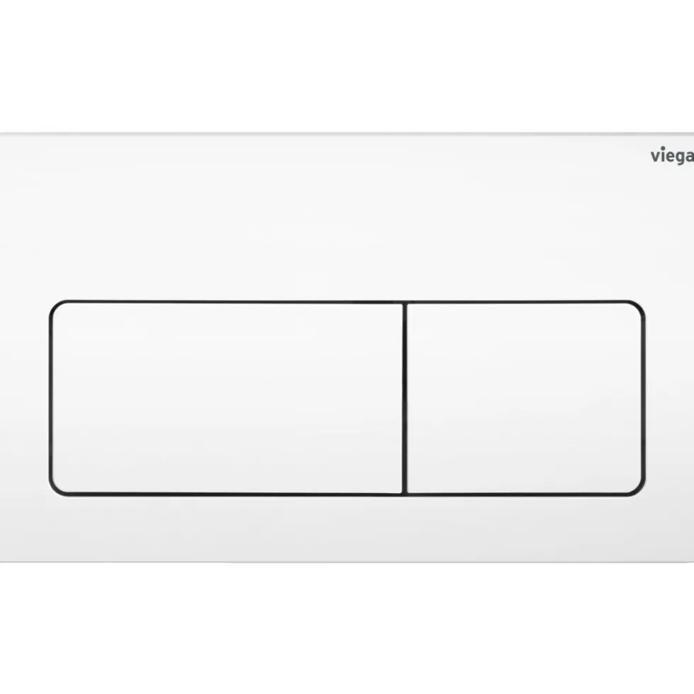 Plaque de commande WC double touche Visign for Style 5 - Blanc alpin VIEGA