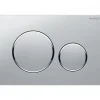 Plaque de commande WC double volume - chromée mate - Sigma20 GEBERIT