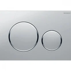 Plaque de commande WC double volume - chromée mate - Sigma20 GEBERIT