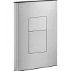 Plaque de commande WC double volume pour WC encastré Tempoflux 3 - carré DELABIE