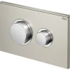 Plaque de commande WC double volume en inox Visign for Public 11 VIEGA