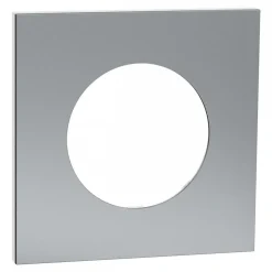Plaque de finition effet titane - 1 à 3 postes - Odace Métal SCHNEIDER