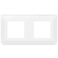 Plaque de finition horizontale Mosaic blanche - 2X2 modules LEGRAND