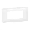 Plaque de finition horizontale Mosaic blanche - 4 modules LEGRAND