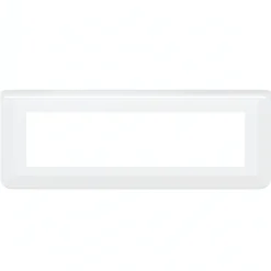 Plaque de finition horizontale Mosaic blanche - 8 modules LEGRAND