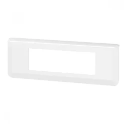 Plaque de finition horizontale Mosaic blanche - 6 modules LEGRAND