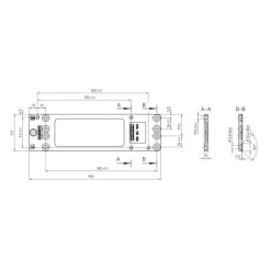 Plaque de montage pour ferme porte TS 2000 NV et 2000 NVBC - argent GEZE