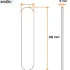Plaque de porte battante - en inox 304 - "poussez" FTH THIRARD