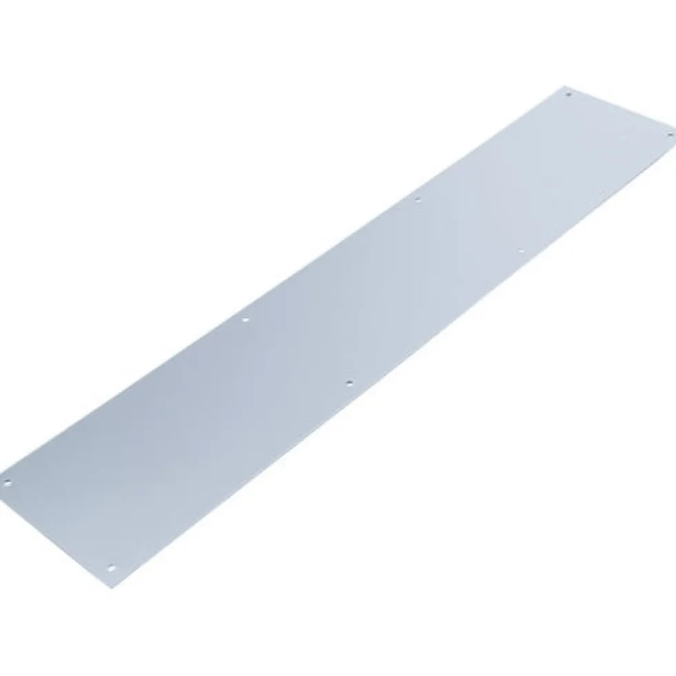 Plaque de protection de porte en acier inox 8/10 DUVAL