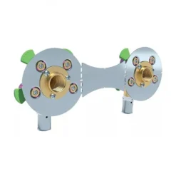 Plaque de raccordement douche entraxe 150 mm Ø16 FF15x21 - Tube Fix RBM