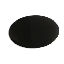 Plaque de sol crystal noir - poêle à bois et poêle à granulés - ronde LA NORDICA EXTRAFLAME