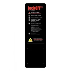 Plaque murale finition noir pour système anti-intrusion LockOff Blackeyes