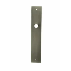 Plaque seule - contemporaine - laiton massif finition nickel vieilli DCG