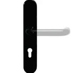 Plaques pour poignées de porte - polyamide - séries 111 - noir HEWI
