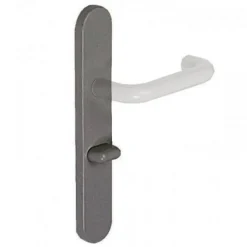Plaques pour poignées de porte - nylon - ZL 92 - gris foncé NORMBAU