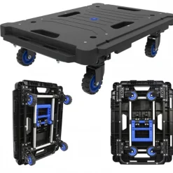 Plateau roulant avec roues repliables VISO