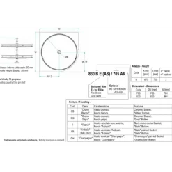 Plateaux tournants ronds pour meuble d'angle diamètre 705 mm - Ellite INOXA