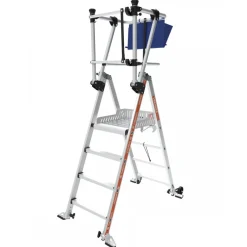 Plate-forme de travail Trekker Maxiscopic - 4/7 échelons - hauteur 3,61 m TUBESCA