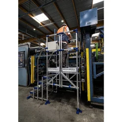 Plateforme Méca Modul 4 marches 2 garde-corps TUBESCA