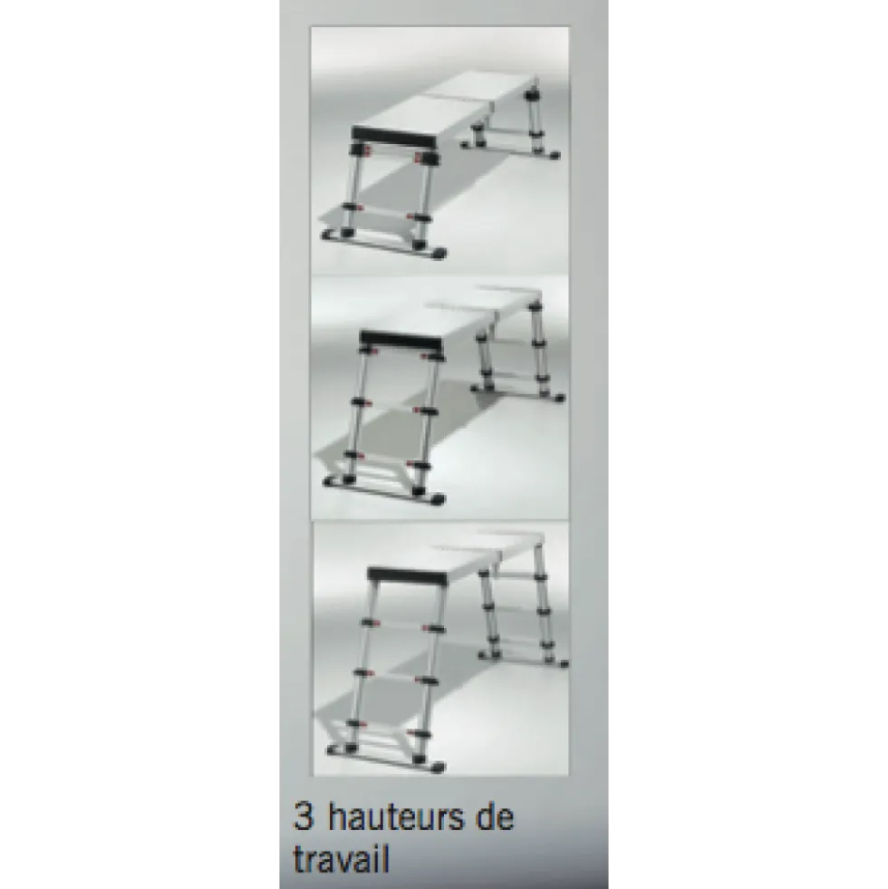 Plate-forme télescopique 3 niveaux TÉLESTEPS