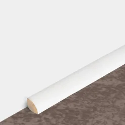 5 plinthes quart de rond MDF à coller ou clouer - 2200 x 14 mm - blanc DINAC