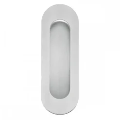Poignée cuvette ovale sans percement pour porte à galandage - série EZ1702 - inox KARCHER DESIGN