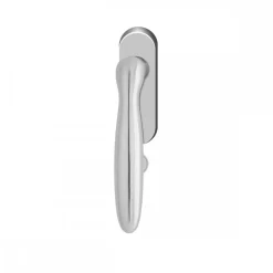 Poignée de fenêtre Corfu EF244 rosace ovale -verrouillable avec clé -satiné KARCHER DESIGN