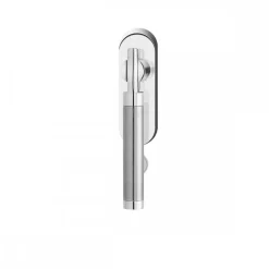 Poignée de fenêtre Ontario EF644 - verrouillable avec clé - poli satiné KARCHER DESIGN