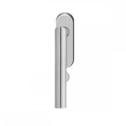 Poignée de fenêtre Rhodos EF284 - rosace ovale - avec clé - satiné KARCHER DESIGN