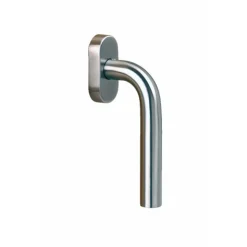 Poignée de fenêtre sur rosace - béquille arondie - Inox 304 NORMBAU
