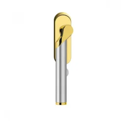 Poignée de fenêtre Tarlight F384 -verrouillable avec clé -doré et satiné KARCHER DESIGN
