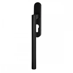 Poignée de manoeuvre simple porte coulissante Madeira rosace ovale -noir KARCHER DESIGN