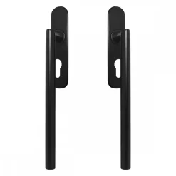 Poignée de manœuvre porte coulissante Rhodos rosace ovale - noir KARCHER DESIGN