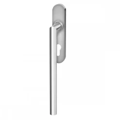 Poignée de manœuvre simple porte coulissante Rhodos rosace ovale -satiné KARCHER DESIGN