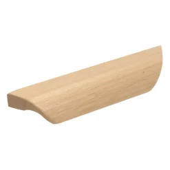 Poignée de meuble en bois poncé brut CS 220641 - Longueur 156 mm Interges