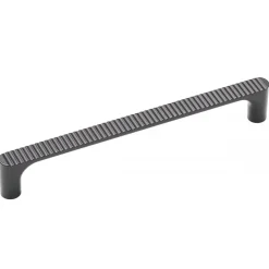 Poignée de meuble zamak Boho - entraxe 160 mm - finition noir mat METAKOR