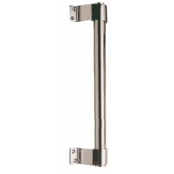 Poignée de porte battante 32 mm hauteur 400 mm alu chromé BRICOZOR