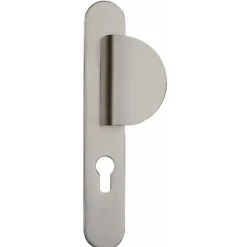 Poignée de porte palière sur grandes plaques - aluminium anodisé - Iris EUROWALE