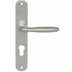 Poignée de porte palière sur grandes plaques - aluminium anodisé - Iris EUROWALE