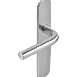 Poignée de porte sur plaque - clé I - en inox - usage intensif - J-RoX JPM