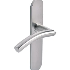 Poignée de porte sur plaque - clé I - en inox - usage intensif - J-RoX JPM