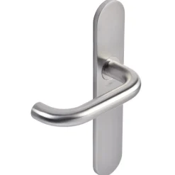 Poignée de porte sur plaque - clé I - en inox - usage intensif - J-RoX JPM