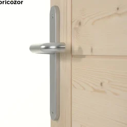 Poignée de porte sur plaques - aluminium argent - Paris HOPPE