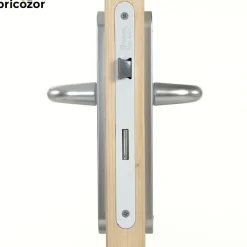 Poignée de porte sur plaques - aluminium argent - Paris HOPPE