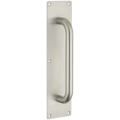 Poignée de tirage sur plaque - en inox - porte battante FTH THIRARD