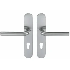 Poignées coudées sur plaque - inox 304 - Ligne 19 type L - Lot de 10 NORMBAU